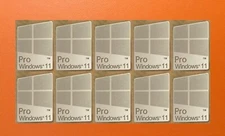 10 PCS Sticker for Window 11 Pro Silver Color Badge Logo Decal Win 16mm x 23mm