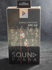 SOUND PANDA Gaming Earphones SPE-G9 BLACK New and Sealed Box Read Description