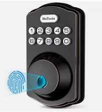KS02 Biometric Electronic Keyless Entry Door Deadbolt Lock Oil Rubbed Bronze