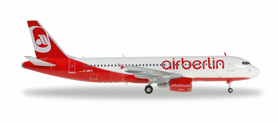1:200 Herpa Wings 557412 Air Berlin Airbus A320 con registrazione D-ABZF - Immagine 2 di 4