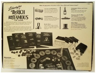 未使用 Lifestyles Of The Rich & Famous Lifestyles of the Rich and Famous; the Game (Pressman; 1987