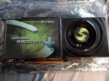 DEAD EVGA GEFORCE 9800 GTX+ GPU 512-P3-N871-AR Video Card FOR PARTS REPAIR ONLY