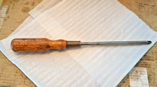Rare Vintage STANLEY No 4 Pozidrive Wooden Handled 14" Screwdriver Made in USA