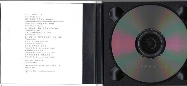 ROY ORBISON CD Mystery Girl 10 Track USA PROMO ONLY Textured Pack MINT - Image 3 of 4