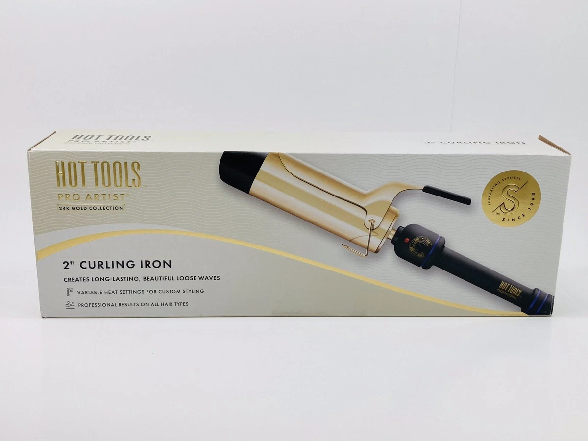 Hot Tools Pro Artist 24K Gold Jumbo Curling Iron Long Lasting Defined Curls 2