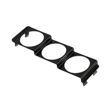 2'' 52 mm 3 Holes Gauge Meter Pod Radio Panel Mount Bracket  Black Universal