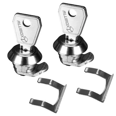 ALUBOX® Zylinderschlösser 2er Set Schloss für Aluboxen inkl. 2 Schlüssel