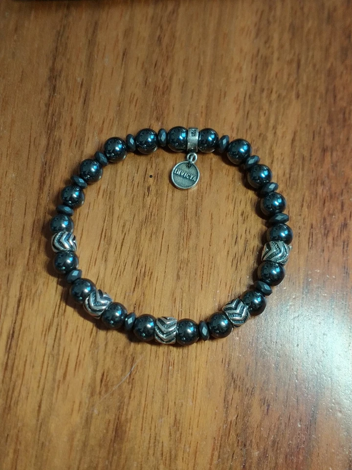 Invicta ювелирных изделий 925 серебро мужчин гематит подлинный камень регулируемый браслет 33896 - Изображение 3 из 4