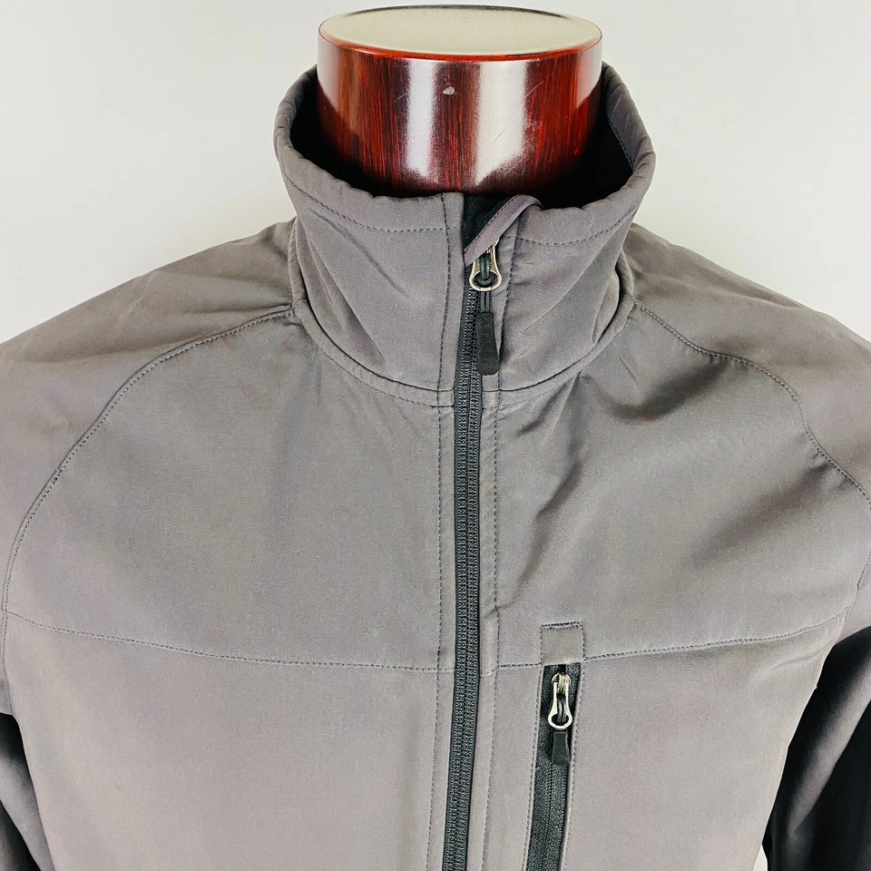 Chaqueta Tek Gear Para Hombre Gris Cremallera Completa Forrada Bolsillos Interior y Exterior Informal M Foto 3 de 4