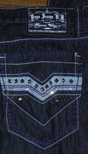 Metal Studs Jeans Sz 38x33 | eBay