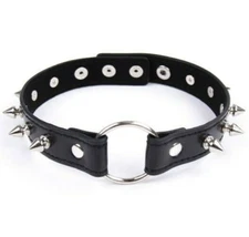Gothic Spike Choker Sexy Belt Collar PU Leather Necklace Collar Punk Rock