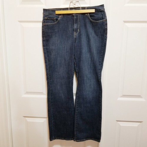 Levi's donna 14 stivaletto classico taglio elasticizzato blu jeans bootcut metà cowgirl - Foto 3 di 11