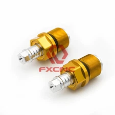 FXCNC For Honda Winner 150 Preload Adjusters Fork Bolts Cap Cover Gold A Pair