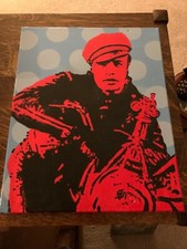 CHRIS P. JONES Orig Signed Painting of  MARLON BRANDO 