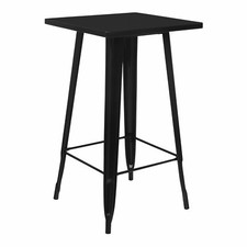 TOLIX STIL TISCH HOCH 60X60XH108cm METALL SCHWARZ BAR RESTAURANT CATERING HOTEL