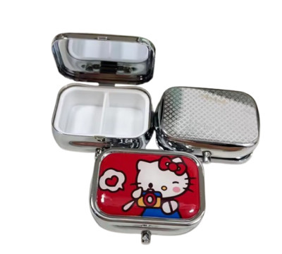 Hello Kitty Pill Box Case Organizer Medicine Vitamin Candy min Storage Container