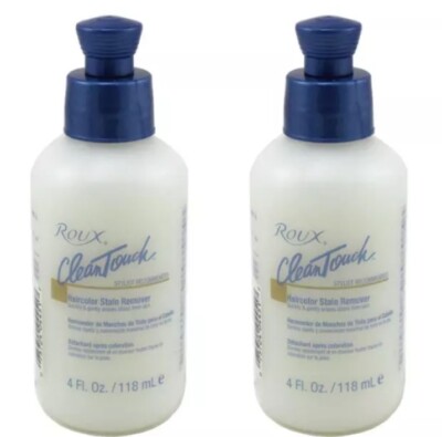 Roux Clean Touch Hair Color Stain Remover, 4 oz (2 Pack)