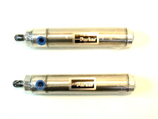 (2) New Parker 01.06 DSRM 3.000 Pneumatic Cylinders: 1-1/16” Bore, 3.000” Stroke