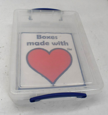 Really Useful Box Plastic Storage Box 4L 14-5/8'' x 10-1/4'' x 3-3/8'' Clear Box