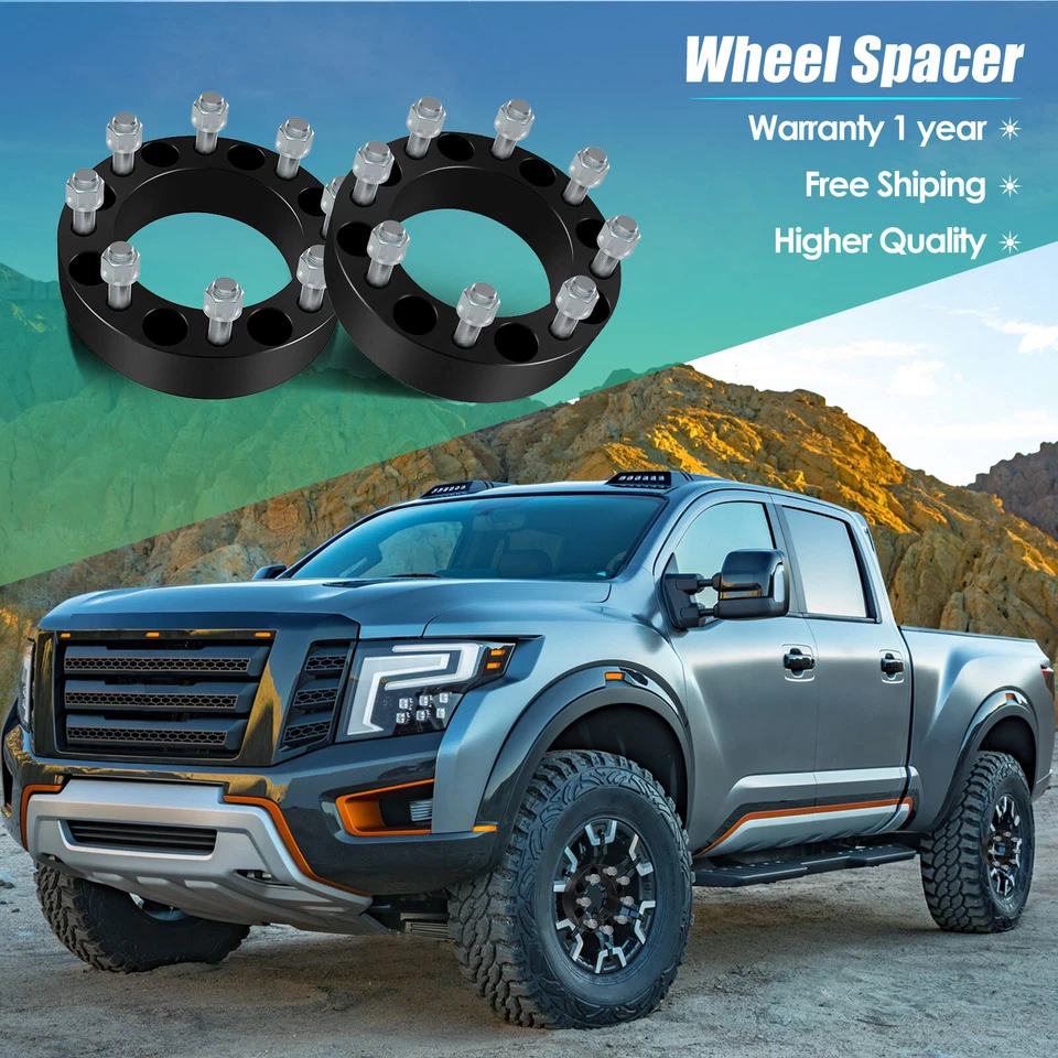 4 piezas espaciadores de rueda 2" 8x170 14x2 para Ford F-250 F-350 Super Duty Ford Excursion Foto 2 de 4