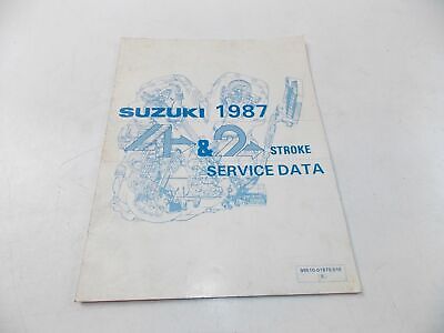 NEW SUZUKI 1987 SERVICE DATA MANUAL BOOK 4&2 STROKE ENGLISH 99510-01870-01E | eBay