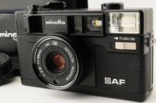 All Works Near MINT Minolta Hi-Matic AF Point  Shoot 35mm Film Camera JAPAN