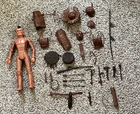 Marx Johnny West Fighting Eagle & Near Complete Set of Accessories Nice!