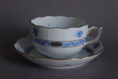 Herend Apponyi Blau Teetasse mit Untertasse 724 ASB-CH