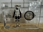 VINTAGE STAR WARS KENNER 1985 BIKER SCOUT FIGURE & POTF COIN GRADED CAS 80+ RARE