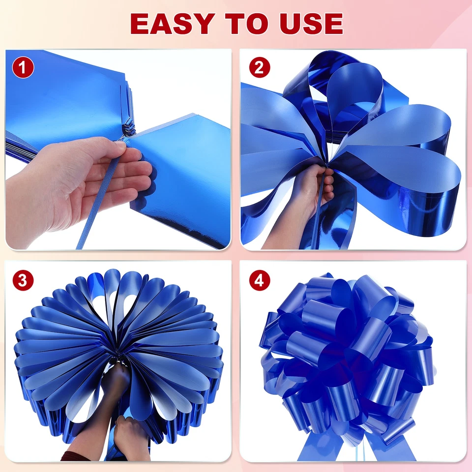 Arco gigante metálico de 25 polegadas para decoração, vermelho prata - Imagem 4 de 4