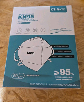 50 Pack KN95 Protective Face Mask New! Antibacterial Haze Efficient Protection