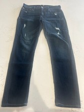 Express Jeans Women  s Size 6S   Mid Rise Stretch Legging, Dark Blue Pre Owned