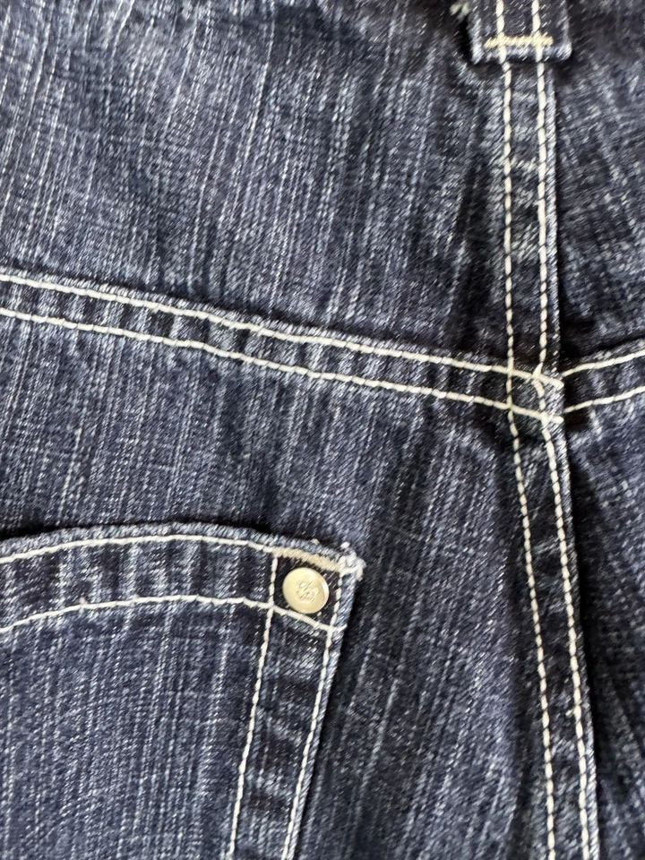 Pantalones Cortos de Jean Southpole De Colección Para Hombres 34 Sueltos Y2K Pantalones Cortos de Denim Rojo Pestaña Sueltos Anchos Foto 4 de 4