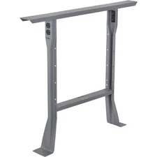 32H C-Channel Open Flared Fixed Height Leg for 30D Workbench 1 Leg Gray