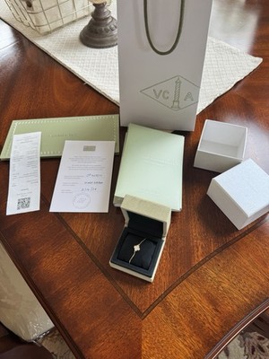 Van Cleef & Arpels Sweet Alhambra Mother Of Pearl Bracelet In 18K Yellow Gold