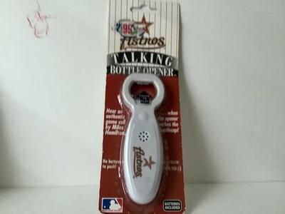 MLB Houston Astros Talking Bottle Opener Pacific Direct 2004 Tested & Works