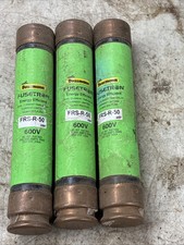 LOT OF 3 Bussman Fusetron FRS-R-50 Dual-Element Time-Delay Fuses