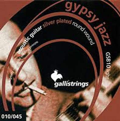 Galli GSB10LP GYPSY JAZZ GITARRENSAITEN, Light Gauge, .010-.045, Loop End