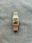 Vintage Seiko Tank 7N33-5A09 Two-Tone Day/Date Watch, New Battery - Used