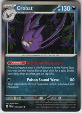 Crobat 051/086 Rare Chaos Rising Pokemon Holo Near Mint