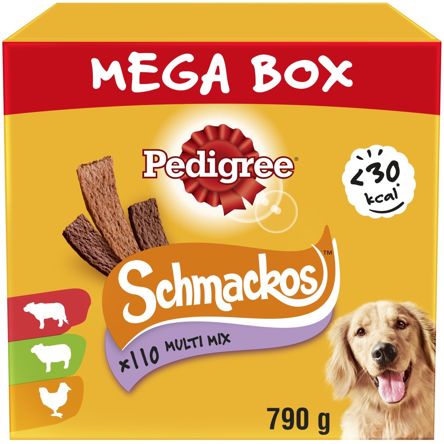 110 Pedigree Schmackos Dog Treats Dog Chews Mixed Meaty Variety 790g BB-Feb26