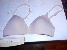 Women or girls size 32 A, beige solid wireless bra by Maidenform