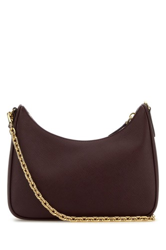 PRADA Re-Edition 2005 Burgundy Red Saffiano Leather Shoulder Bag New/Authentic - Picture 3 of 4