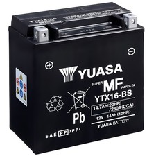 BATTERIA YUASA YTX16-BS-1 +CONF. PER SUZUKI 1400 VS GL INTRUDER 1987-2002