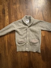 Y2K Stussy scattered shawl cardigan sweater size women  s medium