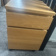 IKEA 2 drawer filing cabinet, with suspension file drawer and wheels 