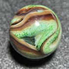 Jabo Marbles-Last Dance-Green Aventurine/White/Amber-Brown Swirl(.74") — photo 7