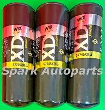 Lot of 3 Engine XTENDED DRAIN Oil Filter WIX 57745XD For FREIGHTLINER 122SD