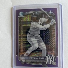 2025 Bowman Chrome Stiven Martinez Purple Wave Refractor /250 