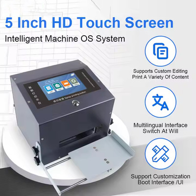 Desktop inkjet printer 12.7mm for bottle coding QR/date/batch printing